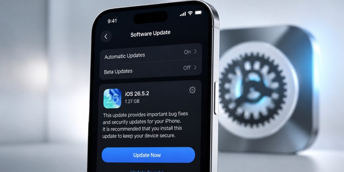 iOS 26.5.2 Update für iPhone steht offenbar kurz bevor: Apple testet Bugfix-Version intern, während iOS 26.6 und iOS 27 parallel vorbereitet werden. Was Nutzer jetzt wissen müssen.