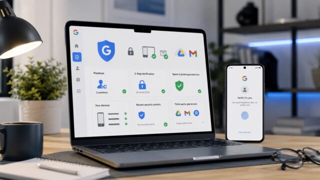 Google Konto absichern 2026: So schützen Sie Gmail, Drive und Android mit Passkeys, 2FA, Recovery-Mail, Gerätecheck und App-Zugriffen vor Phishing und Kontoübernahme. Schritt für Schritt erklärt.