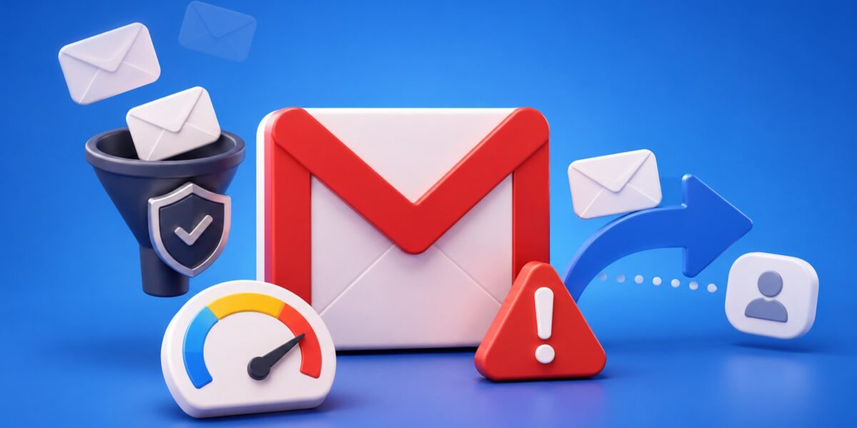 Gmail-Mails kommen nicht an? Prüfen Sie Spamfilter, Google-Speicher, Weiterleitungen, Filterregeln, blockierte Absender und Zustellfehler Schritt für Schritt, damit neue Nachrichten wieder ankommen.