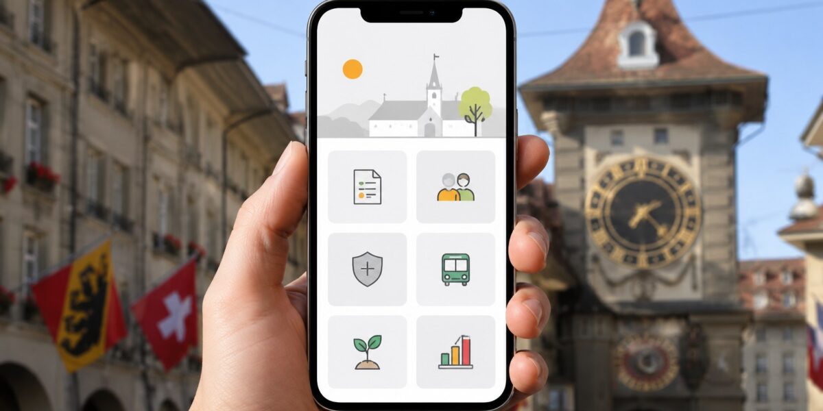 Bern setzt 2026 auf digitale Verwaltung, smarte Mobilität und vernetzte Services. Was die Hauptstadt umsetzt und was Bürgerinnen davon haben.