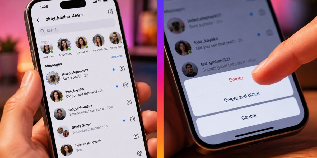 Instagram Nachrichten löschen: So entfernen Sie einzelne Mitteilungen, komplette Chats und gesendete Inhalte auf Android, iPhone oder PC – mit klaren Hinweisen zu Rückruf und Datenschutz.