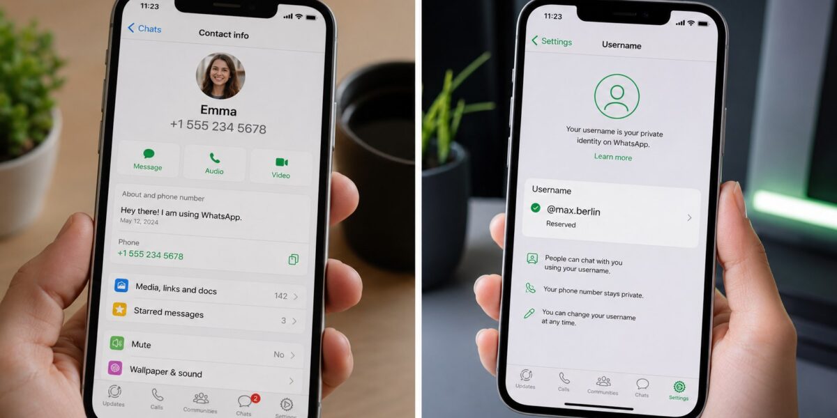 WhatsApp Benutzername reservieren: Meta startet die Namensvergabe. Nutzer können künftig neue Kontakte anschreiben, ohne ihre Telefonnummer offenzulegen. So funktioniert die Reservierung.