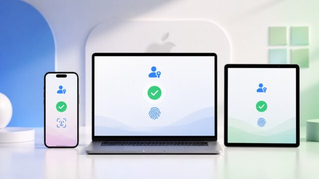 Passkey einrichten bei Google, Apple und Microsoft: Anleitung für Android, iPhone, Mac und Windows, Sicherheitsvergleich, Gerätewechsel und Fehlerbehebung.