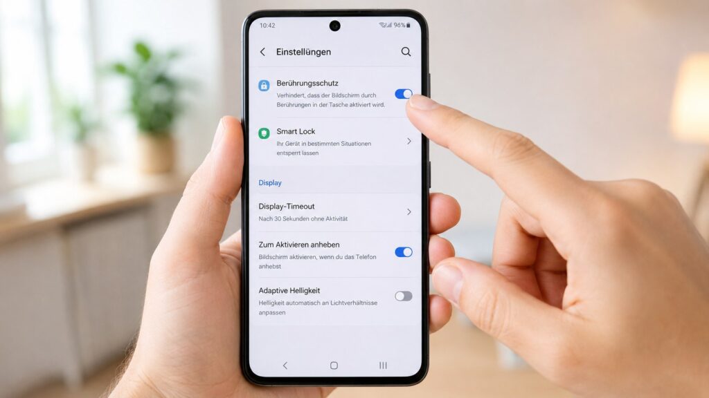 Handy entsperrt sich in der Tasche: Diese Android-Einstellungen stoppen ungewollte Eingaben