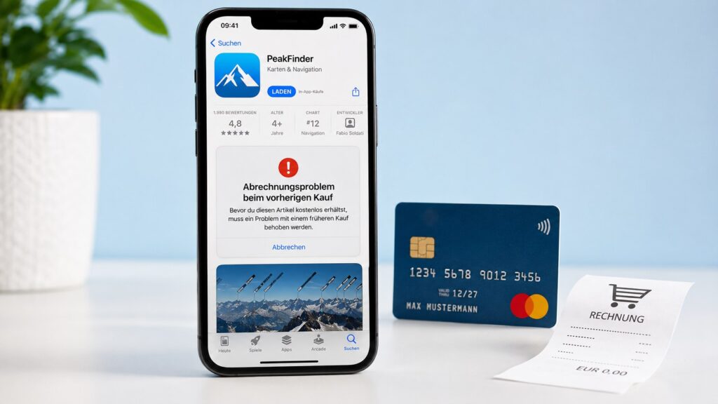 iPhone meldet „Abrechnungsproblem beim vorherigen Kauf“: So werden kostenlose Apps wieder freigeschaltet