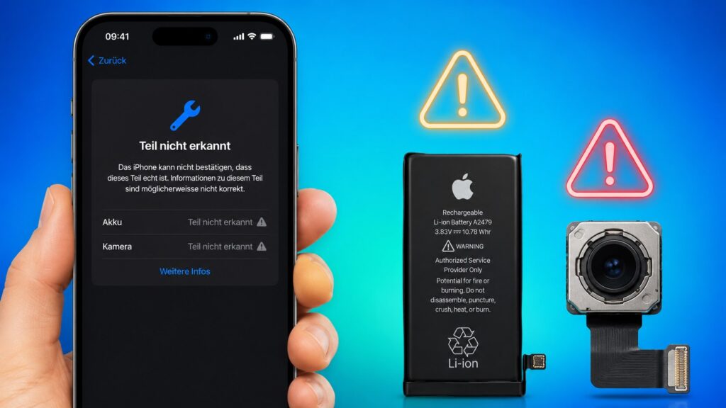 iPhone zeigt „Teil nicht erkannt“ nach Reparatur: Was die Meldung bei Akku und Kamera bedeutet