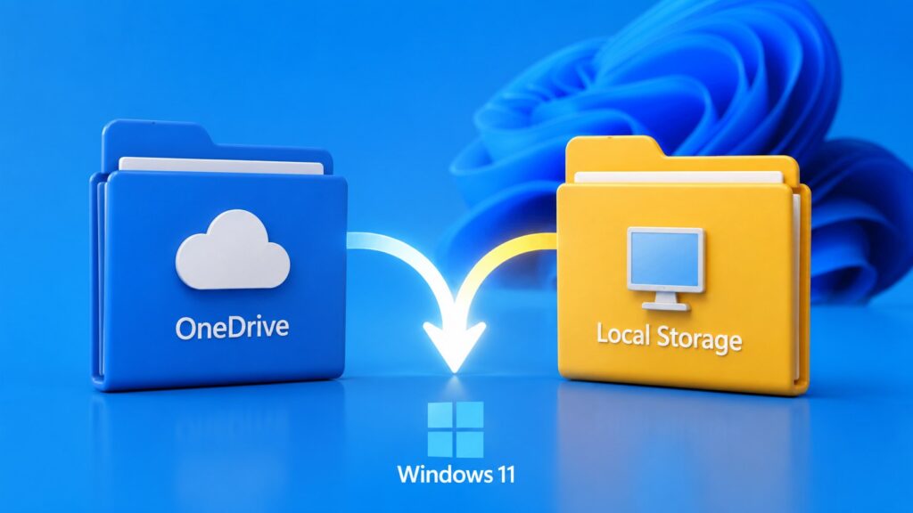 Windows 11 zeigt zwei Desktop-Ordner: OneDrive und lokalen Desktop sicher zusammenführen