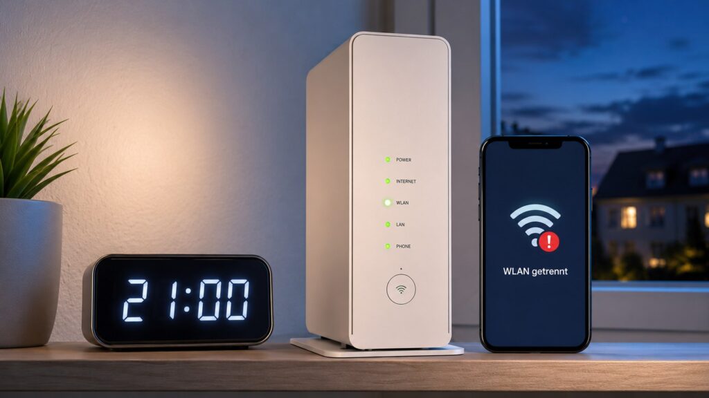 WLAN fällt jeden Abend zur gleichen Uhrzeit aus: Zeitschaltung, DFS-Kanal und Nachbarnetz prüfen