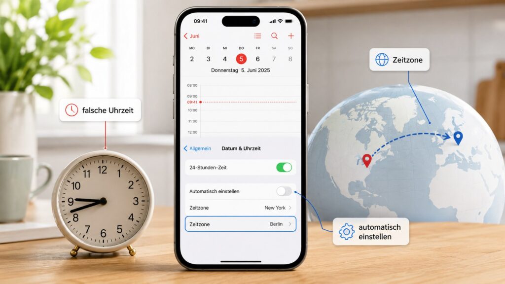Google Kalender zeigt nach dem Urlaub Termine zur falschen Uhrzeit: Zeitzone wieder richtig einstellen