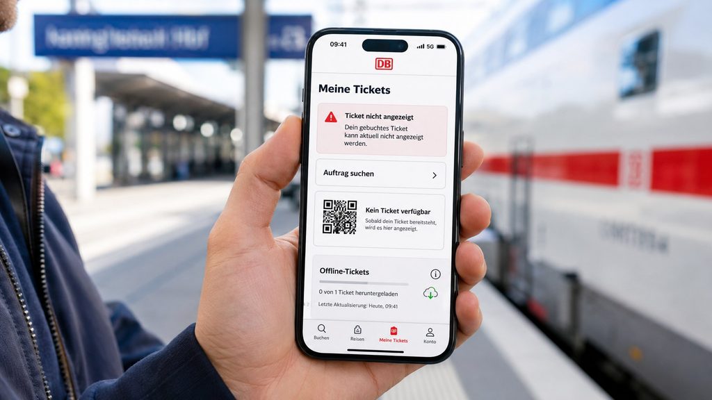 Ticket im DB Navigator verschwunden? Diese Schritte bringen die gebuchte Fahrkarte zurück