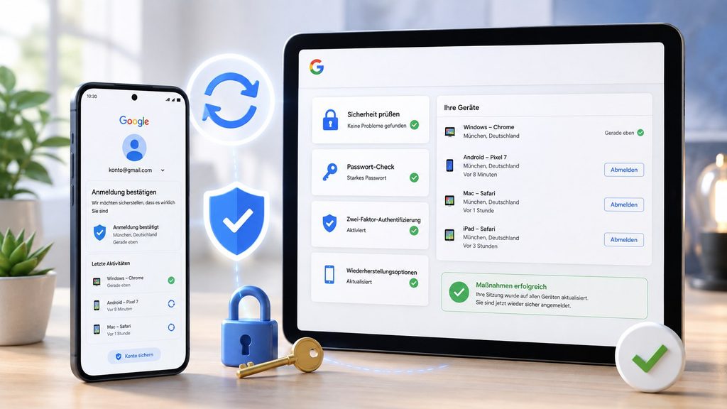 Google-Konto verlangt ständig neue Anmeldung: Warum Geräte abgemeldet werden und was wirklich hilft
