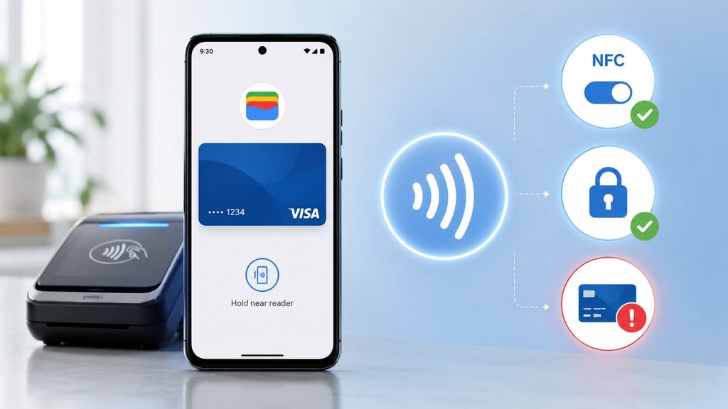 Google Wallet lehnt kontaktloses Bezahlen plötzlich ab: NFC, Displaysperre und Kartenstatus prüfen