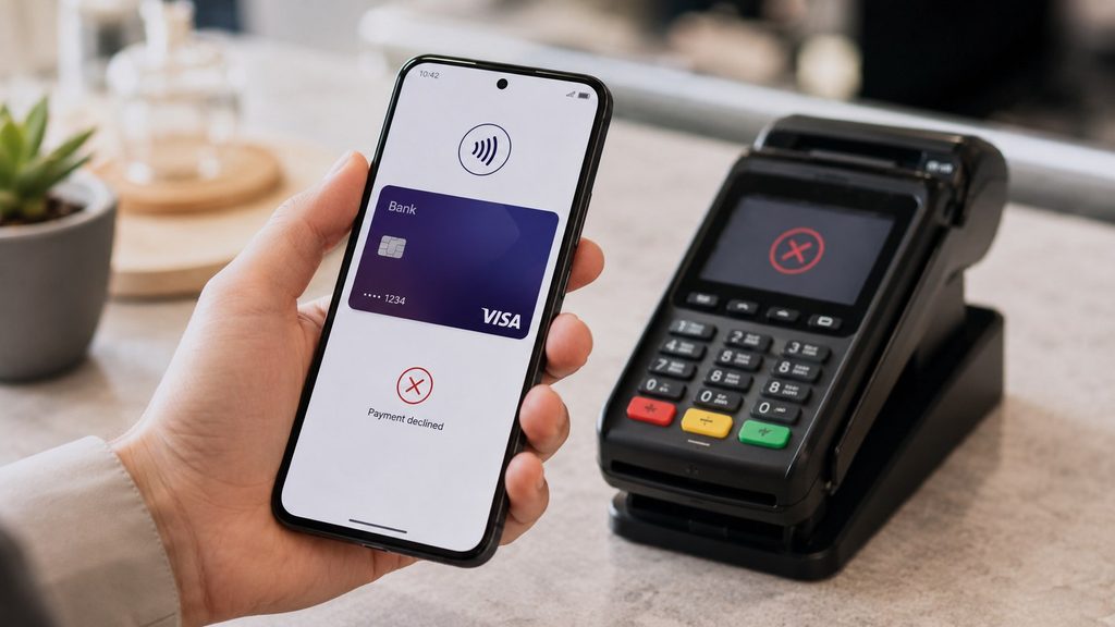 Google Wallet lehnt kontaktloses Bezahlen plötzlich ab: NFC, Displaysperre und Kartenstatus prüfen