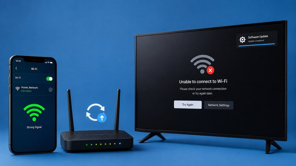 WLAN funktioniert am Handy, aber nicht am Smart-TV: Diese Einstellungen blockieren den Fernseher nach einem Update