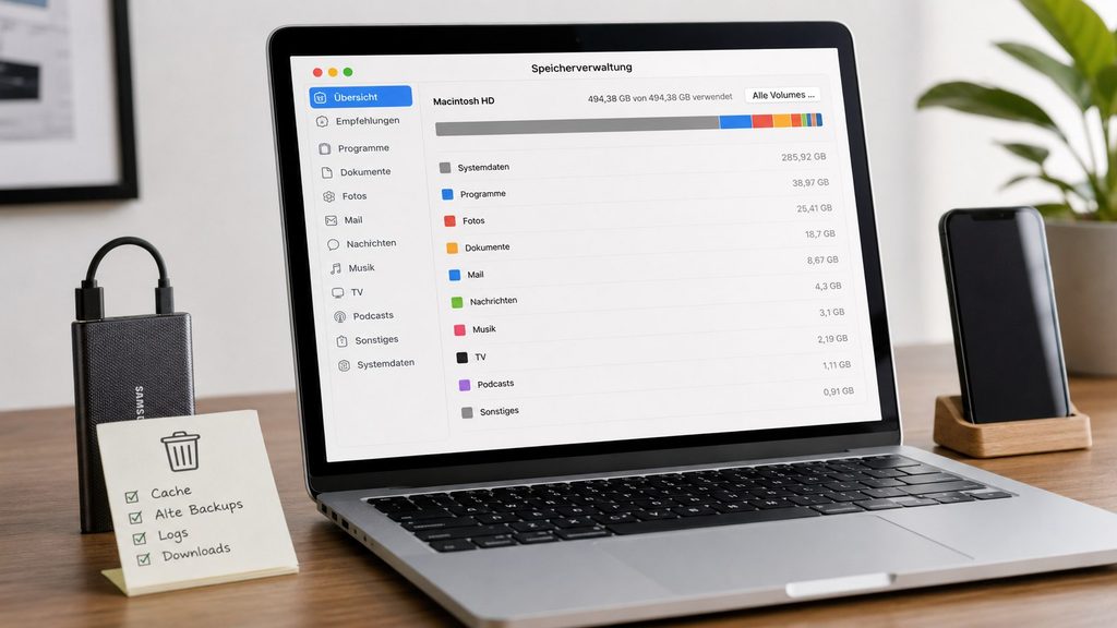 Mac-Speicher zeigt plötzlich hunderte Gigabyte „Systemdaten“: Was lässt sich sicher löschen?