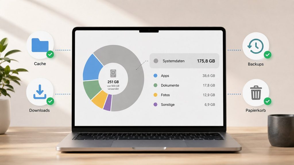 Mac-Speicher zeigt plötzlich hunderte Gigabyte „Systemdaten“: Was lässt sich sicher löschen?