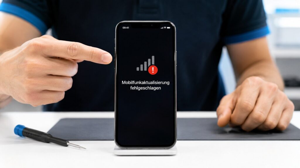 iPhone meldet „Mobilfunkaktualisierung fehlgeschlagen“: Wann ein Update reicht und wann eine Reparatur nötig ist