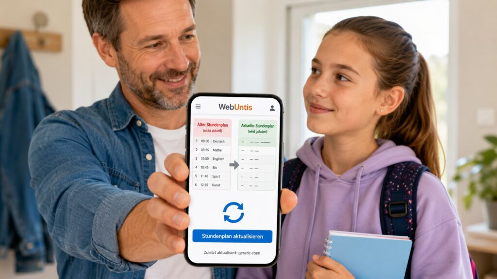 WebUntis zeigt zum Schulstart den alten Stundenplan: So aktualisieren Schüler und Eltern die App richtig