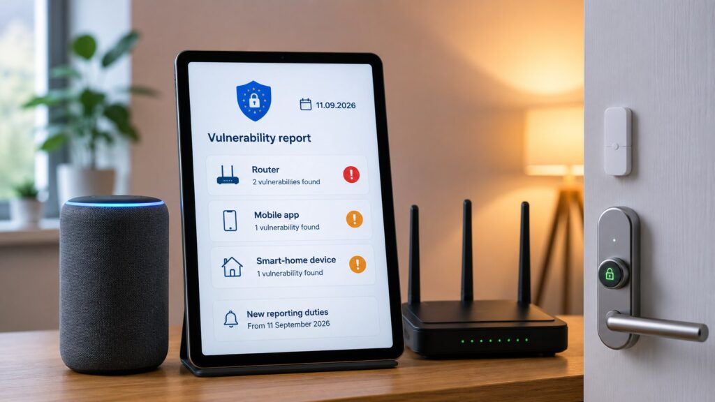 Cyber Resilience Act ab 11. September 2026: Neue Meldepflichten für Router, Apps und Smart-Home-Geräte
