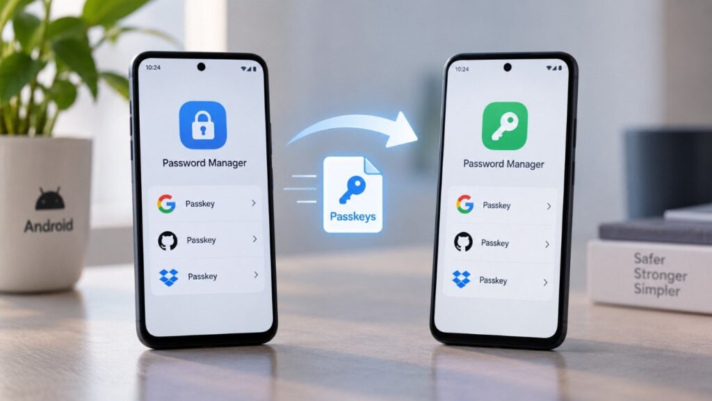 Passkeys auf Android übertragen: Passwortmanager wechseln, ohne Schlüssel neu einzurichten