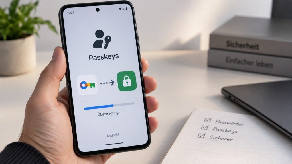 Passkeys auf Android übertragen: Passwortmanager wechseln, ohne Schlüssel neu einzurichten