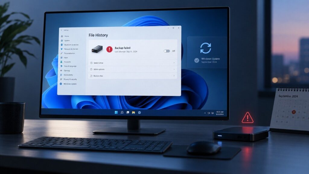 Windows 11: File History stoppt nach September-Update – Microsoft bestätigt Backup-Fehler