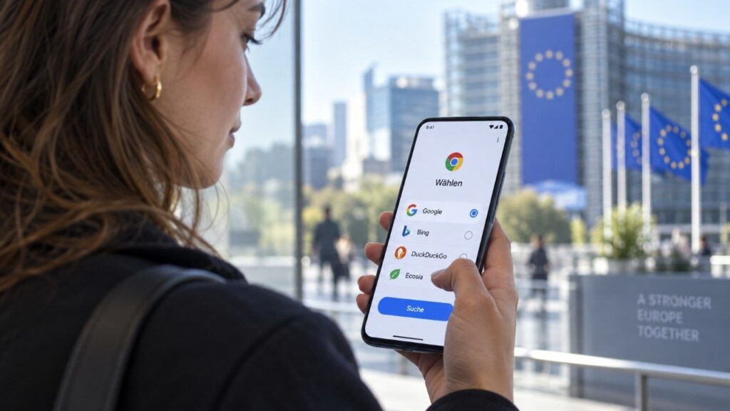 Google Suchmaschinenwahl in Chrome und Android: Was sich für Nutzer in Europa ändern soll