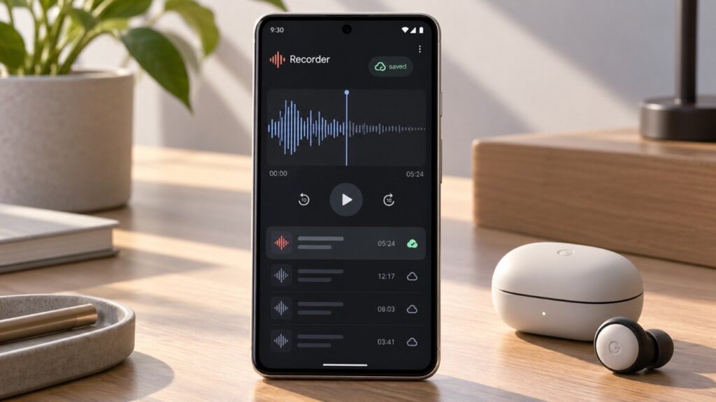 Google Recorder speichert Pixel-Aufnahmen automatisch: Warum der manuelle Export bald entfallen könnte