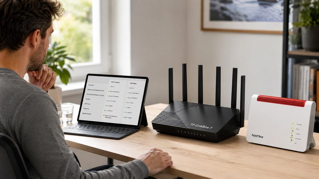 TP-LinkBox 7 gegen FRITZ!Box: Für wen sich der neue Wi-Fi-7-Router aus Deutschland lohnt