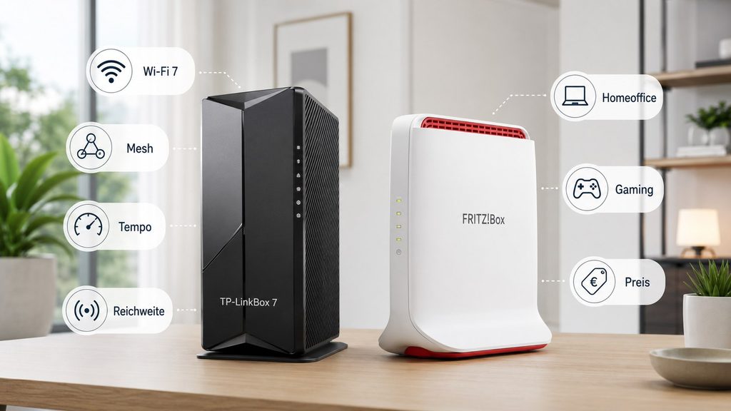 TP-LinkBox 7 gegen FRITZ!Box: Für wen sich der neue Wi-Fi-7-Router aus Deutschland lohnt