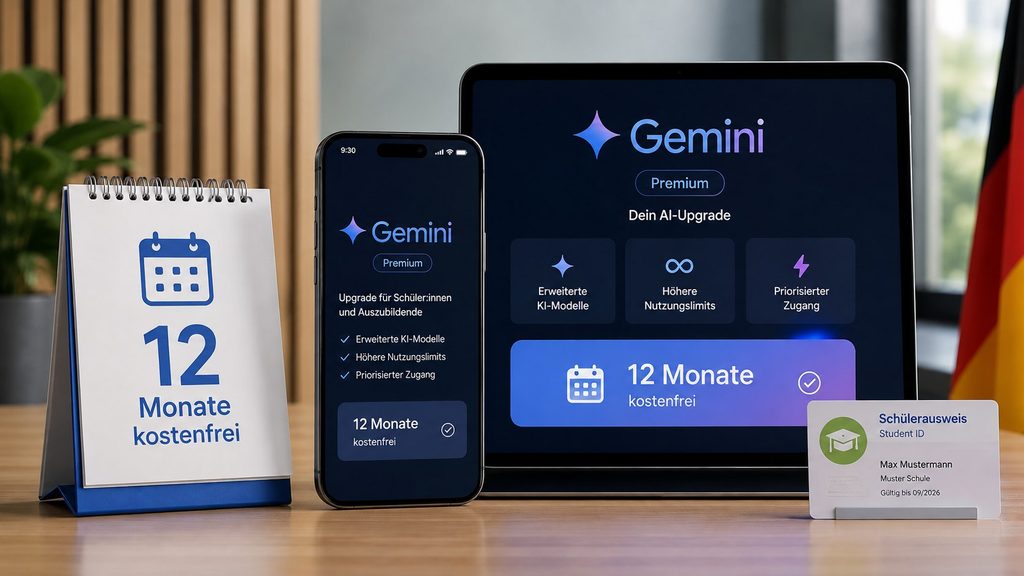 Gemini ein Jahr kostenlos für Studierende und Azubis: Wer das Google-Abo in Deutschland bekommt