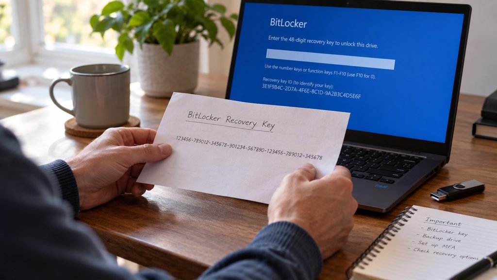 BitLocker fragt nach einem Wiederherstellungsschlüssel: Wo Sie ihn finden und was Sie nicht tun sollten